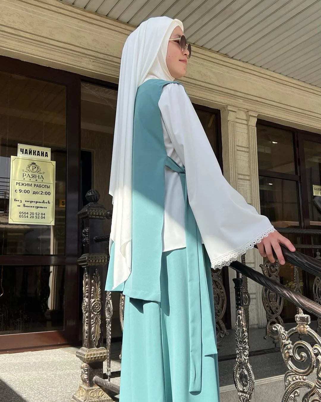 2023 Middle East Muslim Women islamic abaya dresses set ethnic clothing  turkey Muslim dress