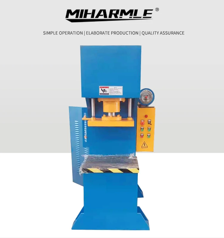 Miharmle High Quality 100 Ton Single Column Hydraulic Press Hole Stamping Punching Machine