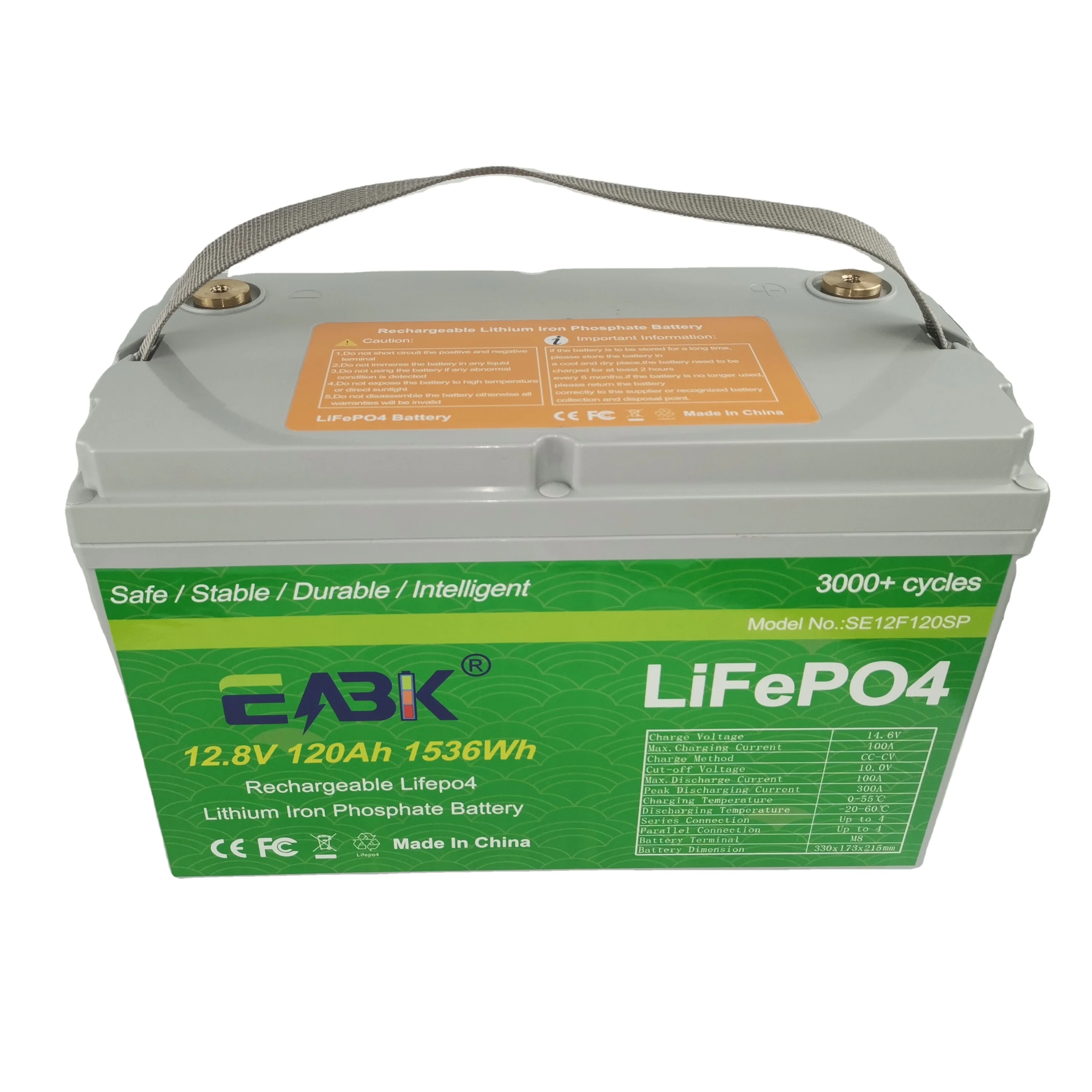 Over Charge Protection Custom Discharge Current Deep Cycle Lifepo4 Battery 100ah 150ah 12v