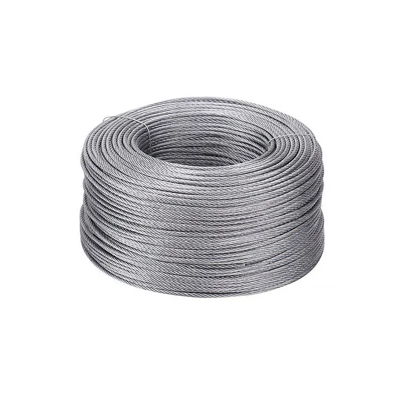 High Quality Electric Galvanized Steel Wire Rope 6X19+Fc Galvanized Steel Wire Rope