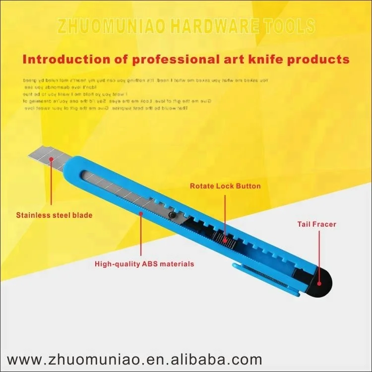 School Office Retractable Plastic Art Craft Knife Mini Small Portable DIY Hobby Knife Box Cutter