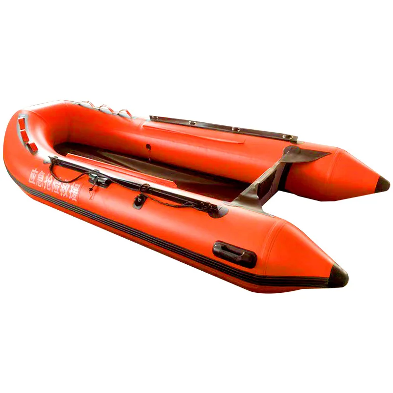 Inflatable rubber dinghy thickened hard bottom wear-resistant kayak folding boat assault fishing multi-person air cush