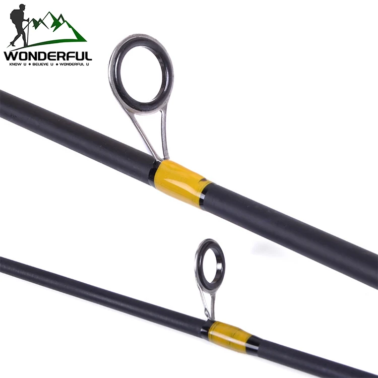 1.8m 2.1m 2 Sections Light Super Hard EVA Handle Fiberglass Spinning Saltwater Fishing Rod