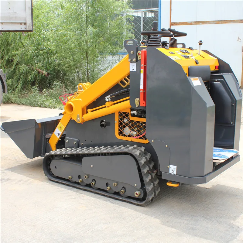 China brand EVERUN ERS500 CE new garden multifunction compact mini wheeled skid steer attachments loader with tracks