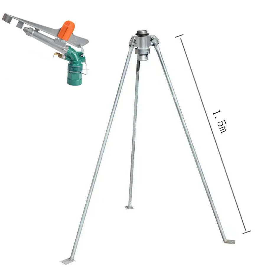 Manufacturer wholesale impact sprinkler metal tripod big rain gun metal trivet for lawn and field irrigation system