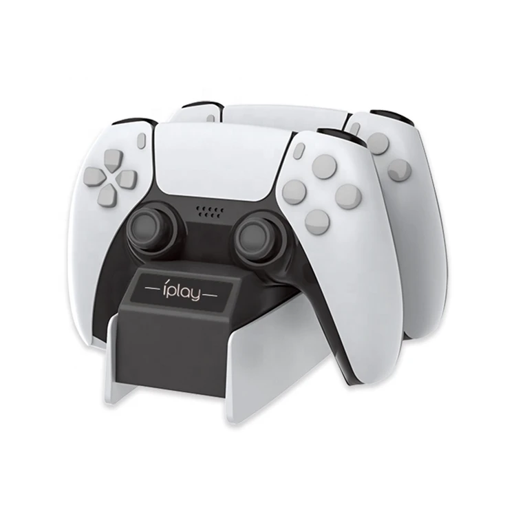 
PS5 Controller Charger Dual Charging Dock Station for Playstation 5 Cradle Holder LED charging Stand for PS5 Gamepad Accessories 