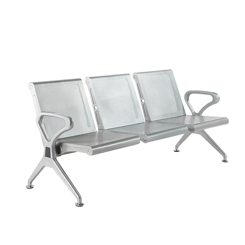 Hot Sale Steel Bench Seating Public 4 Seater Airport Mental Office Waiting Chairs