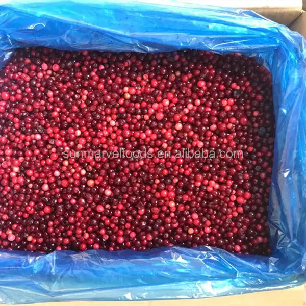 Individual quick freezing Quick Frozen Fruit Berry Frozen lingonberry for Beverage Producing