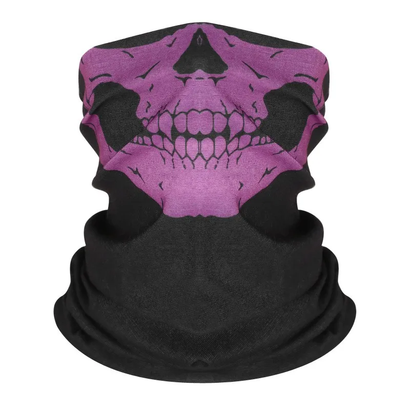 Skull Face UV Sun Dust Neck Gaiter Bandana Headwear motorcycle mask