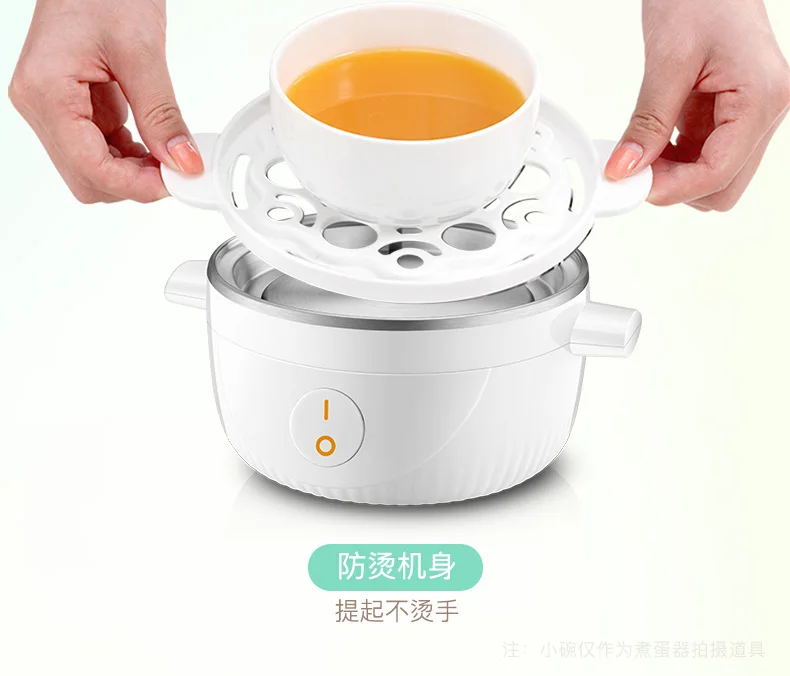 Electric stainless steel single layer 7 egg boiler egg cooker and cooker steamer