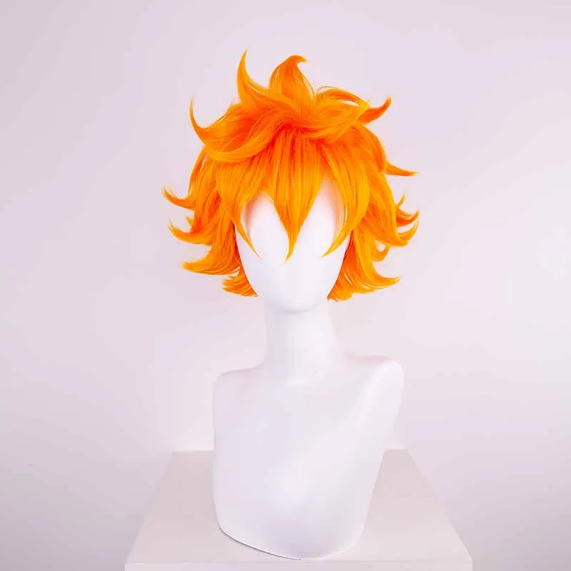 Haikyuu Hinata Shoyo Short Orange Cosplay Wigs  Synthetic Anime Heat Resistant Hair