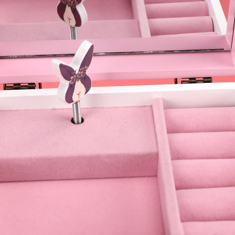 Wholesale Hot Selling Custom 2 Drawer Jewelry Box Musical Boxes