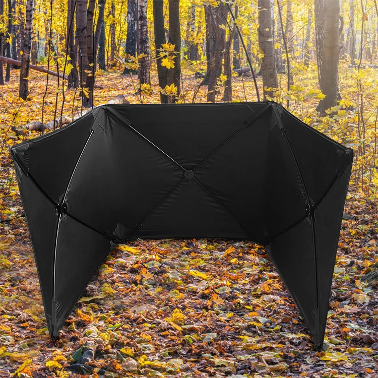 Mydays Outdoor Sturdy Detachable and Easy to Install  Three-Panel Low-Noise Deer Hunting Ground Blind with Carry Bag