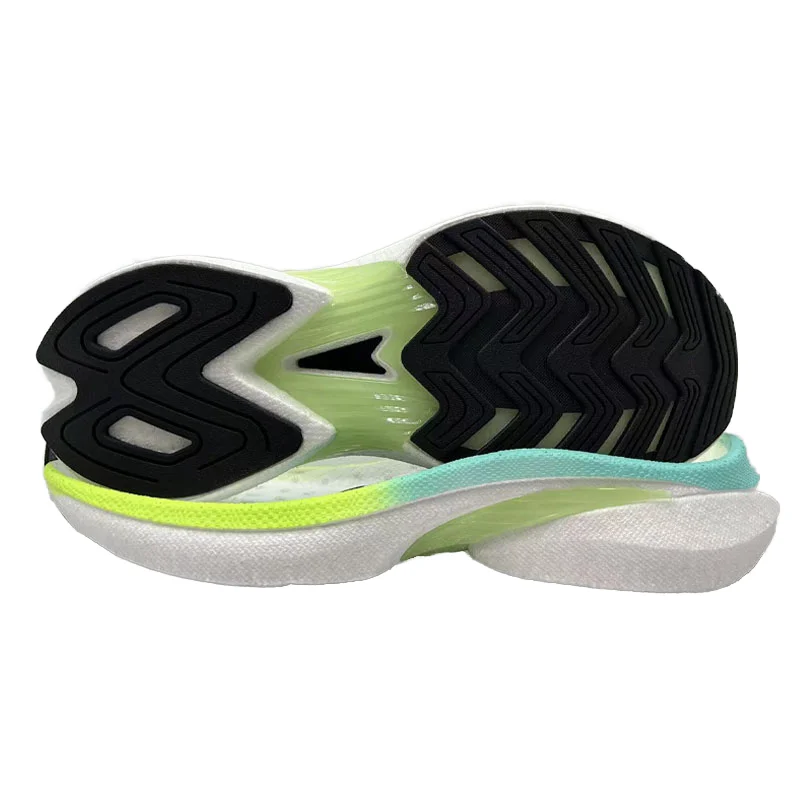 Diamond Sport customizable popcorn sole recycled durable combination etpu foam sole for sports shoe sole with carbon fiber