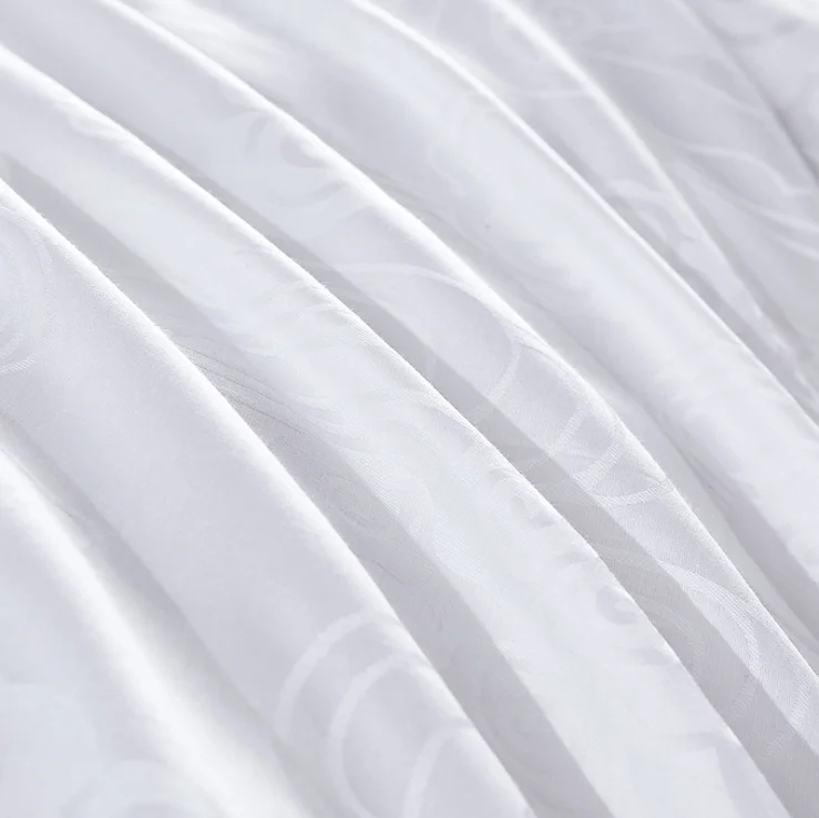 40s 60s 200 280 TC Thread Count Percale Fabric 100% Cotton Jiangsu White Woven Plain Sateen Fabric MERCERIZED Swiss Voile Plain