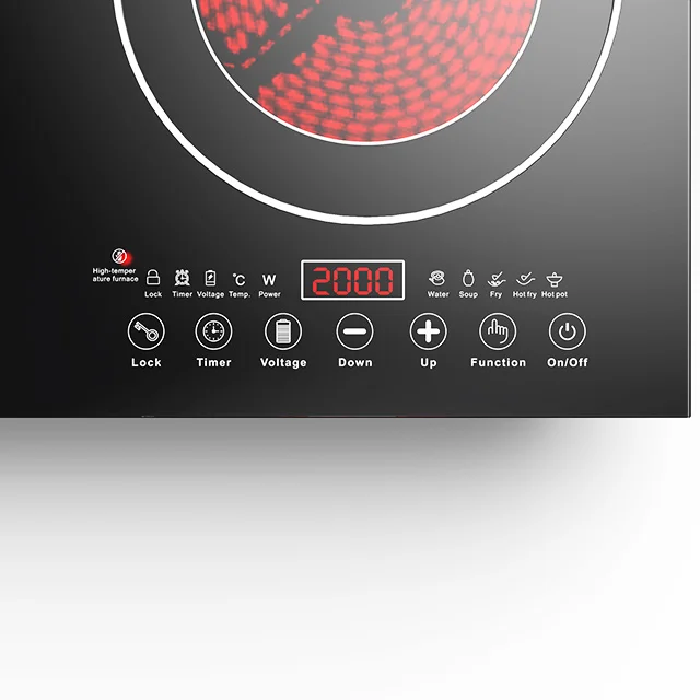 Factory Price Direct Kitchen Laser Cooker Infrared Induction Cooker 2 Burner Hot Sales