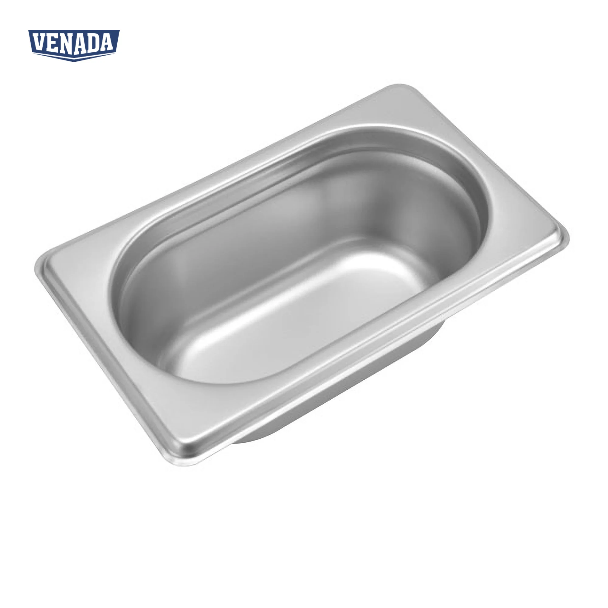 Hot Selling Food Container Gn Pan 1/9 European Style Reinforced-edged Heat Resistant Gn Pan With Cover