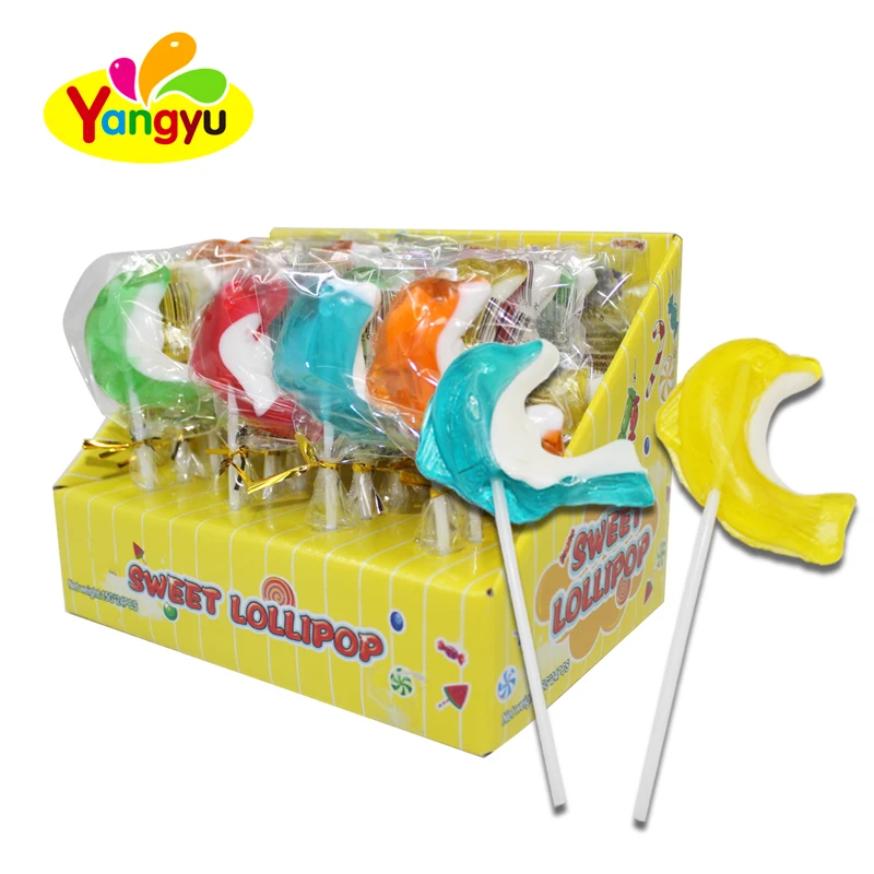 Fish shape  Lollipop  fruit stick candy