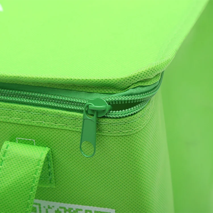 custom printed logo food delivery extra large insulated thermal non woven cooler bag