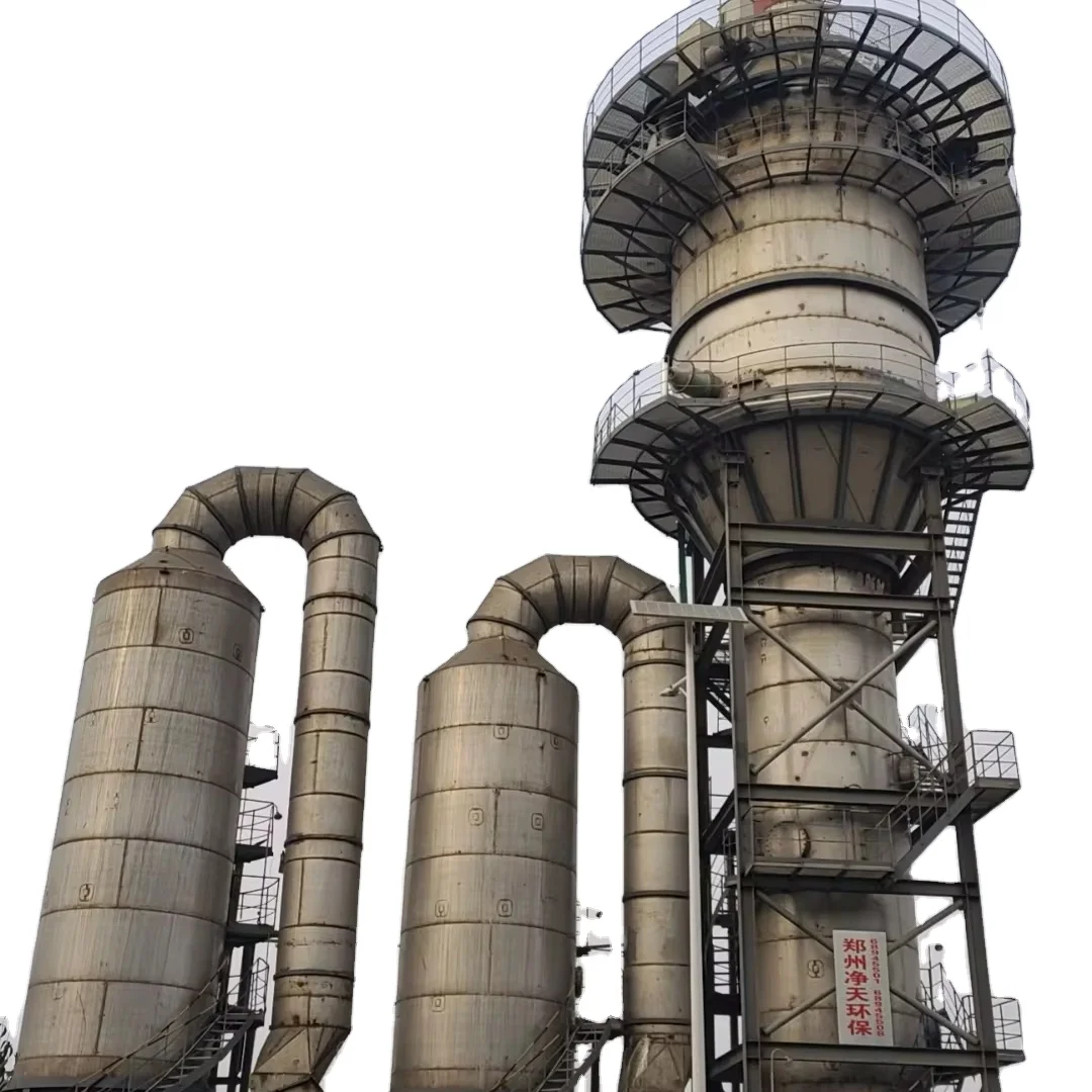 Industrial waste gas high-efficiency wet desulfurization and denitrification vertical tower equipment