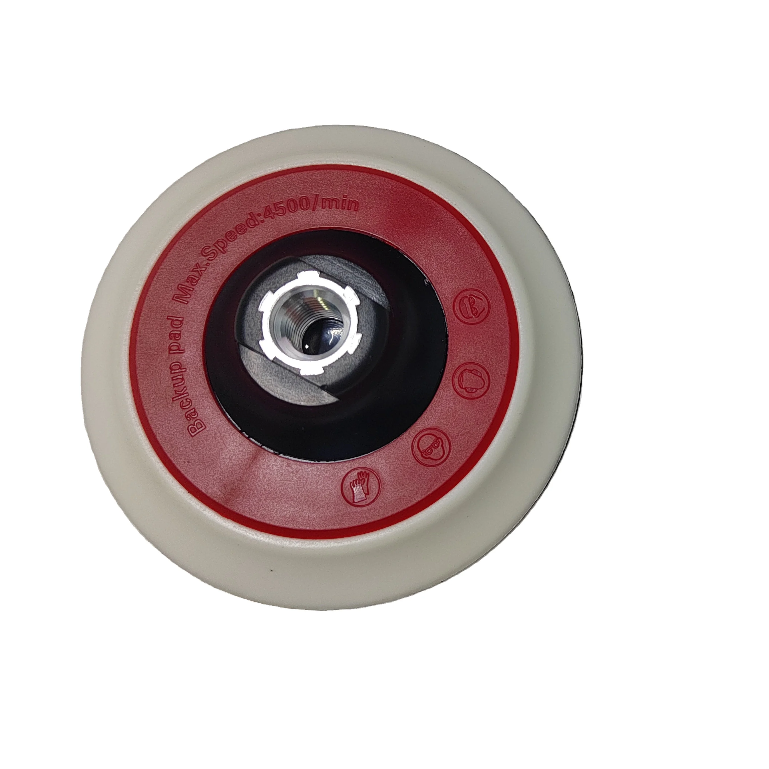 5 Inch 6 inch Soft Edge Backup pad Backing Plate for RO polisher for stick foam pad, wool pad, sanding disc used for Polishing