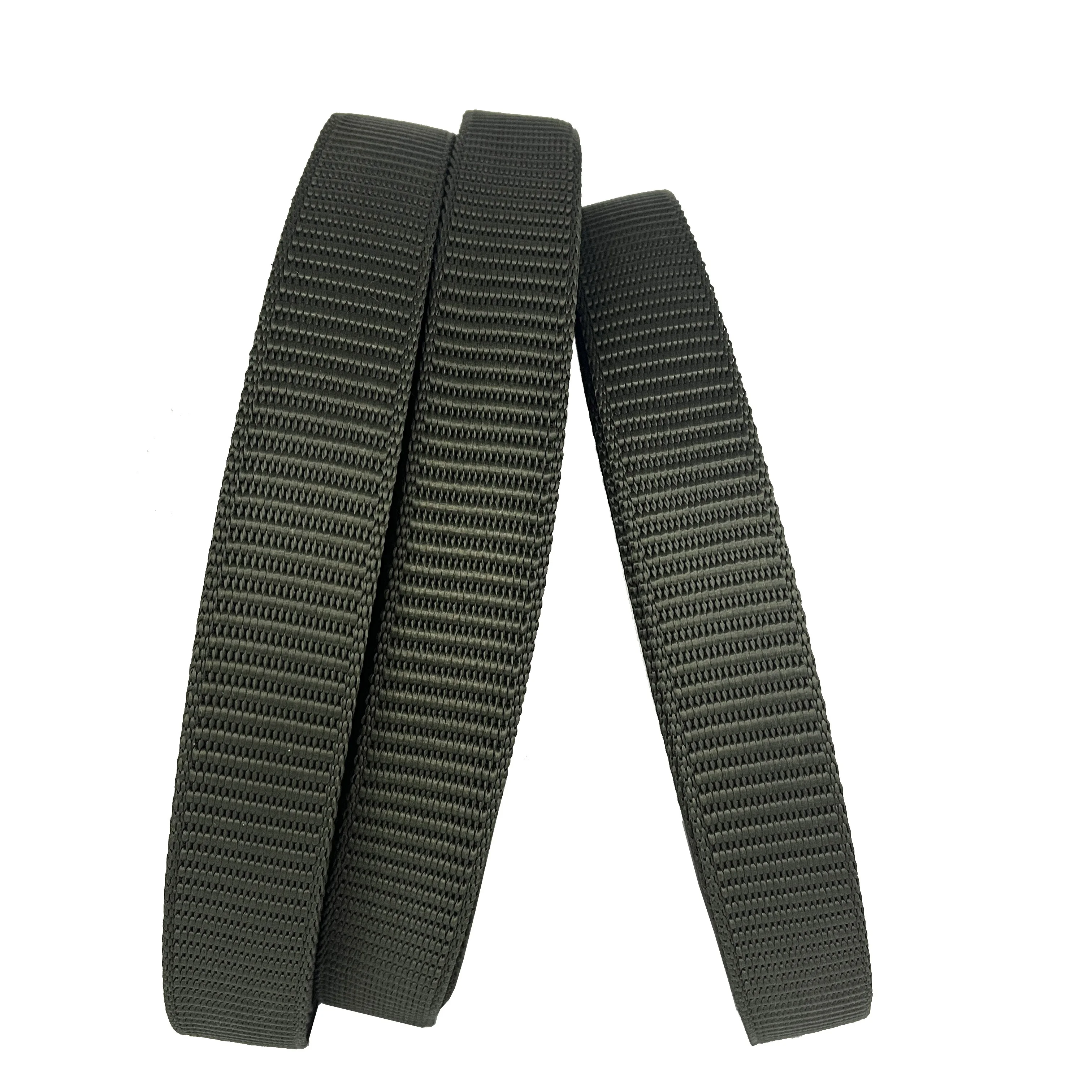Custom Tank Pattern belt Olive green PP webbing 3MM thickness Environmentally friendly woven tape  1.2 inches Thickened webbing