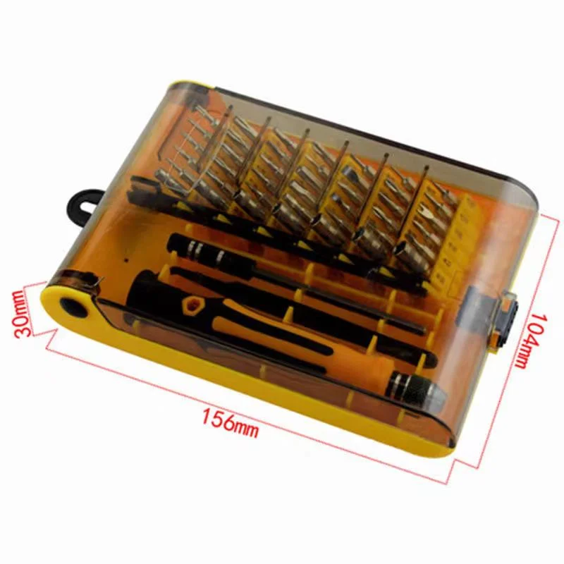 6089 Silver screwdriver bit extension rod for sleeve tweezers  DIY Repair Tool Kit Mini 45 in 1 portfolio screwdriver Set