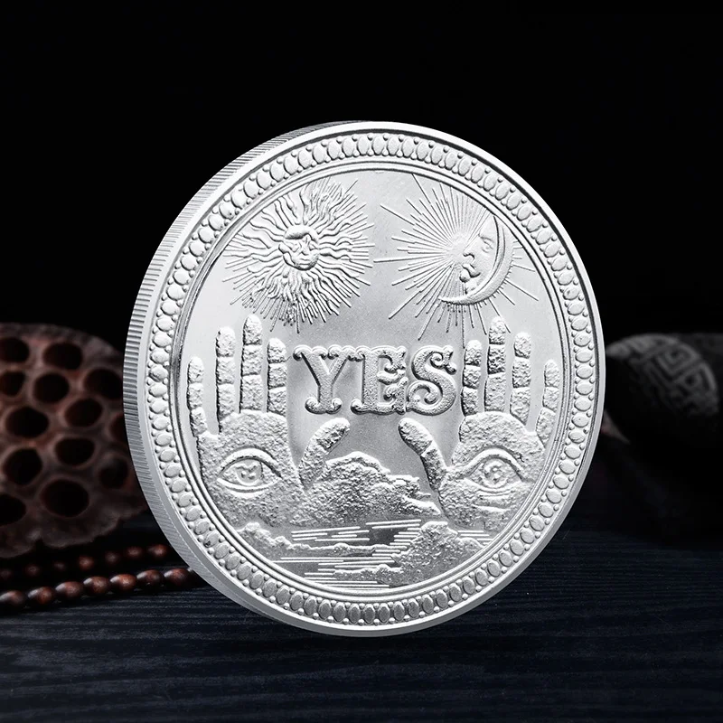 YES or NO Decision Making Souvenir Coin Collection Coin metal coin