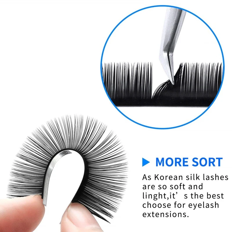 Hot Selling Soft Lash Extension Private Label B C D J CC Curl Classic Synthetic Individual Eyelash Extensions