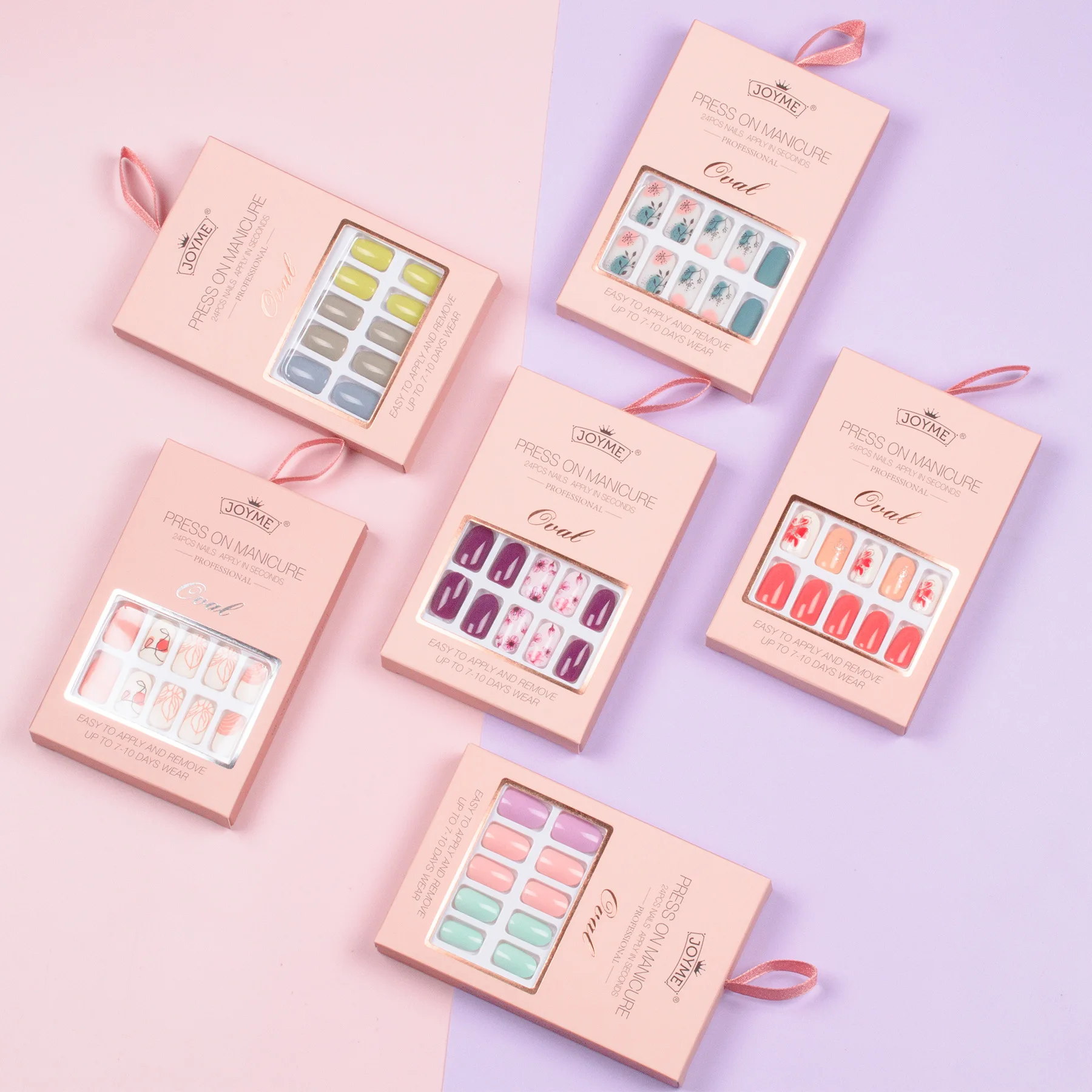 New Colorful Nail Tips Rhinestone Glitter Short Square Ribbon Aurora False Nails Press On Nail For Women