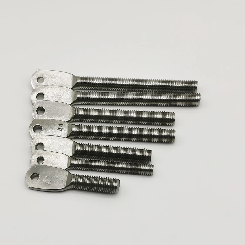 Chinese provider cnc machining cnc turning stainless steel flat head long threaded bolt