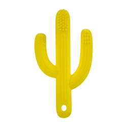 100% Food Grade BPA Free Cactus Shape Baby Chewable Teething Toys Toddle Teether Colorful Soft Silicone Teether