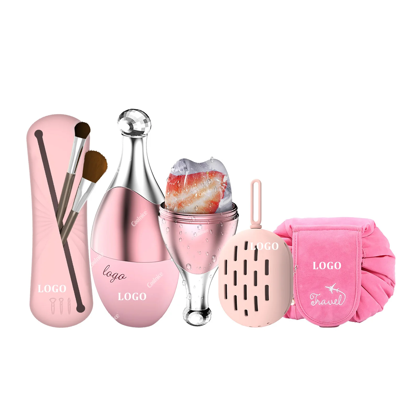 Newest corporate gift set luxury promotional makeup tool set facial skin rejuvenation equipment beauty