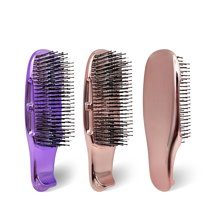 Массажная щетка с гальваническим покрытием