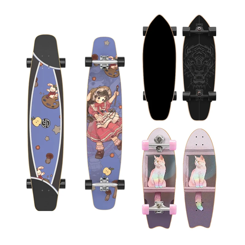Aisamstar Oem Wholesale Custom New Type 31*8 Inch 100% 7 Layer Canadian Maple Skateboard Deck For Outdoor Sports