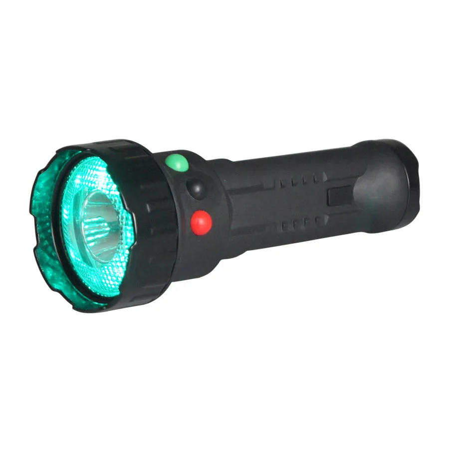 
Red Green White Handheld Tactical Flashlights 3 colour railway signal torch light 