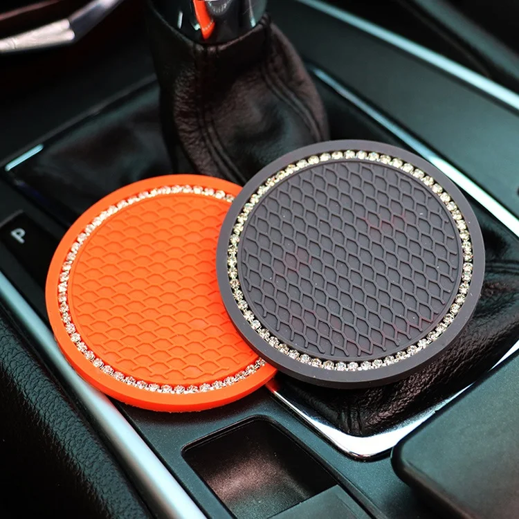 OEM&ODM Silicone Car Cup Coaster Universal Non-Slip Cup Holders Embedded Ornaments Coaster Car Interior Accessories for Toyota