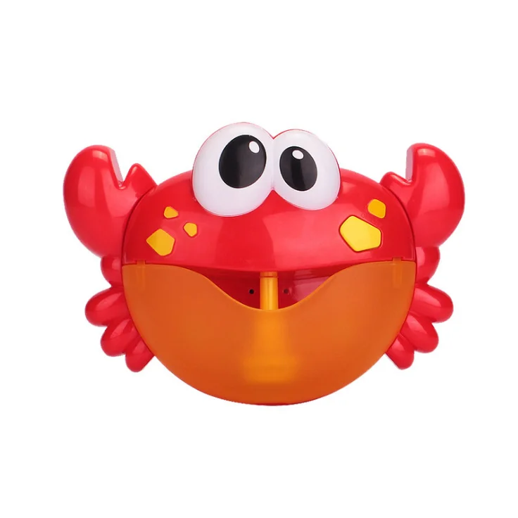 Electric Hand Crank Fun Bath Soap Game Toy Cartoon Frog Bubble Machine