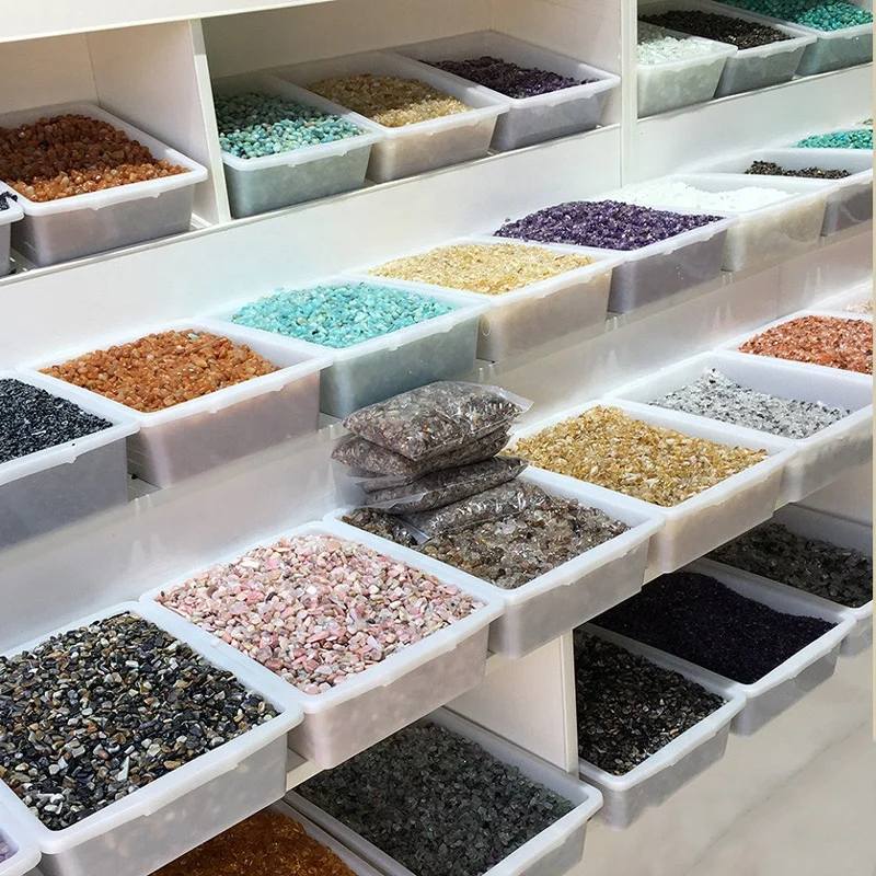 100g / Bag Natural Rose Quartz Amethyst Rock Crystals Healing Stones Gravel Tumbled Stone