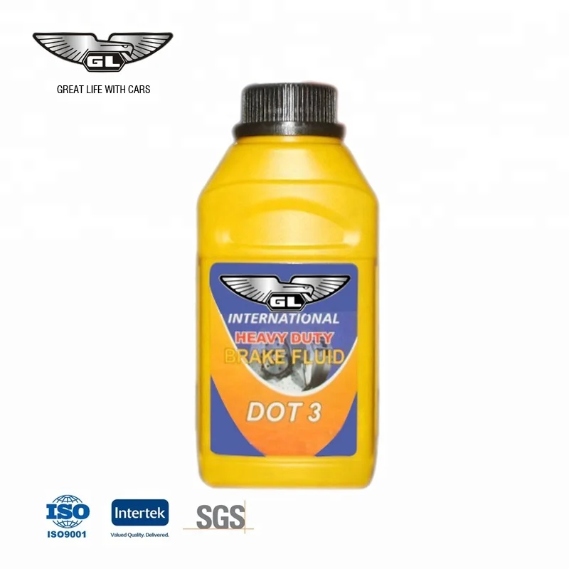 High quality DOT3 and DOT4 brake fluid 250ml-500ml