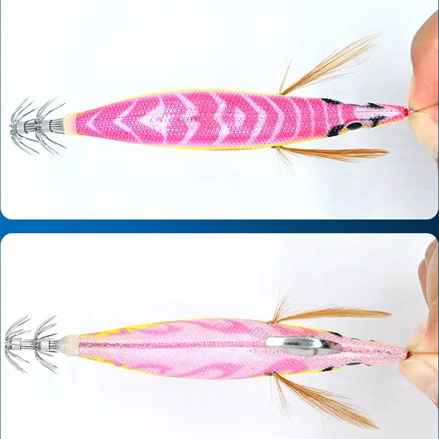 19g 13.5cm Night Fishing With Dead Simulation Shrimp Squid Hook Road Sub-bait Luminous Wood Shrimp