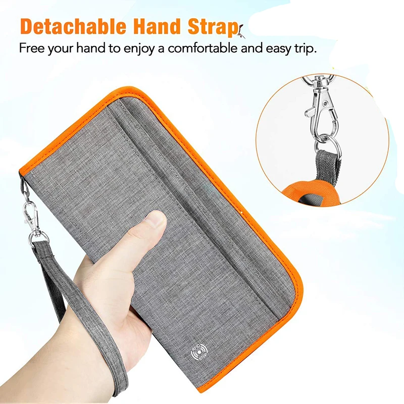 2021 New Lightweight waterproof passport slim travel wallet with rfid