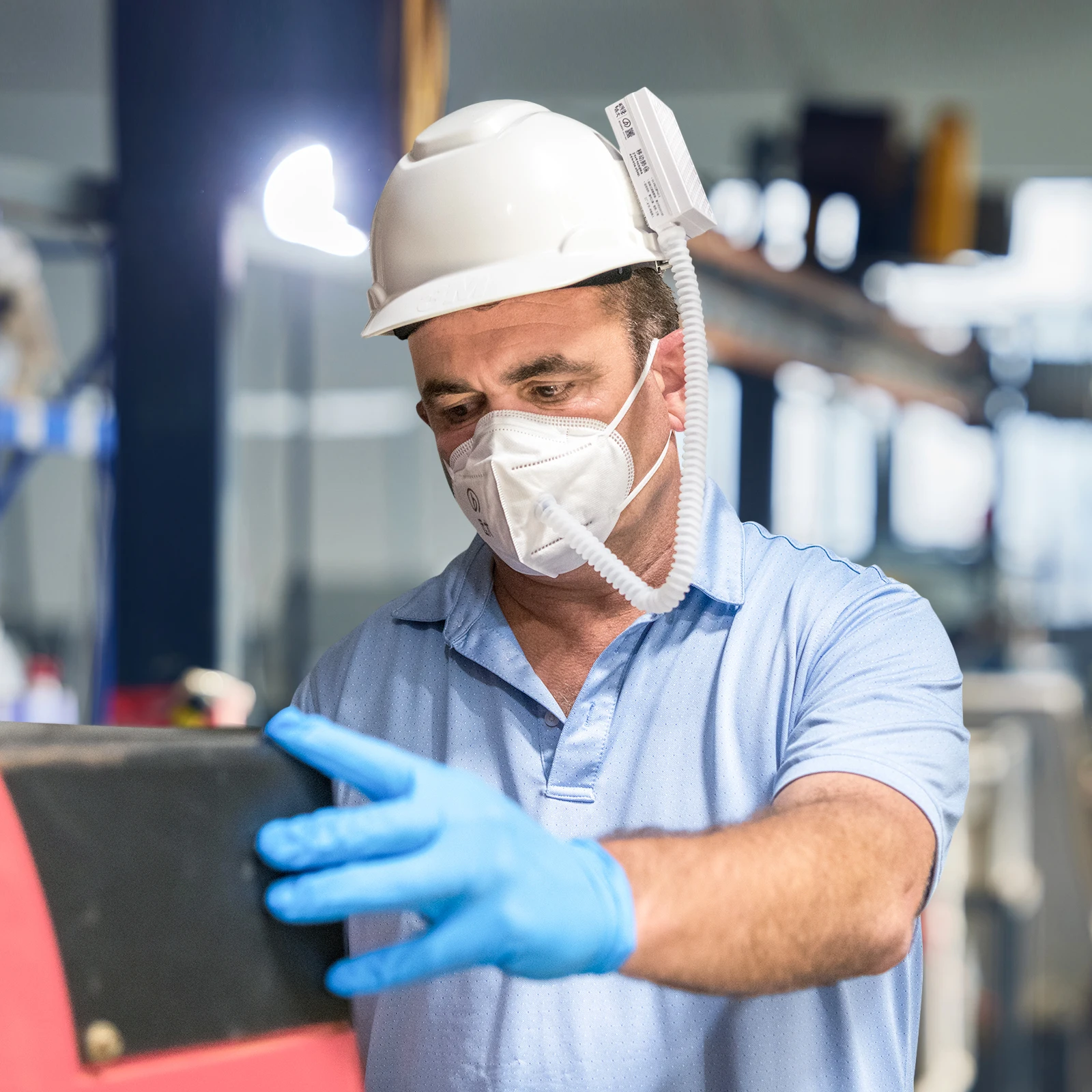 Wearable Party   Running Biking Rechargeable Face Mask Mini Air Purifier h13 HEPA