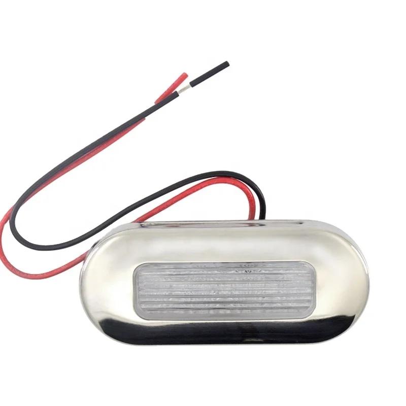 12V 24V Waterproof IP65 Boat Car Caravan Marine Round Oblong LED Courtesy Light