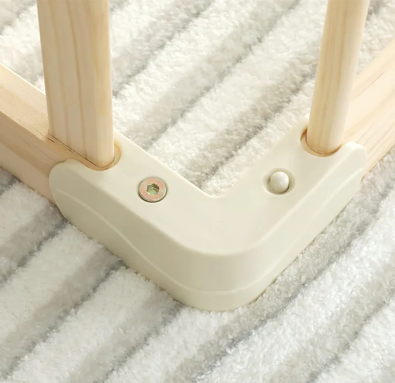 Wood Large Baby Play Yards Gym Area Baby Wooden Playpen Play Fence Gate Play Pen