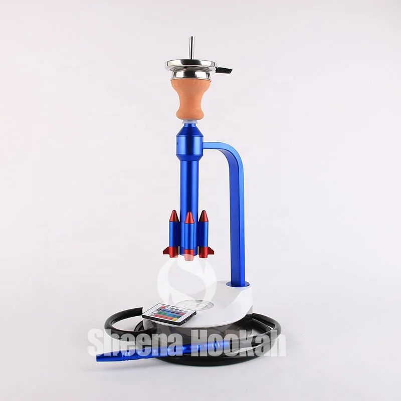 Acrylic new rocket hookah full set LED shisha wholesale price