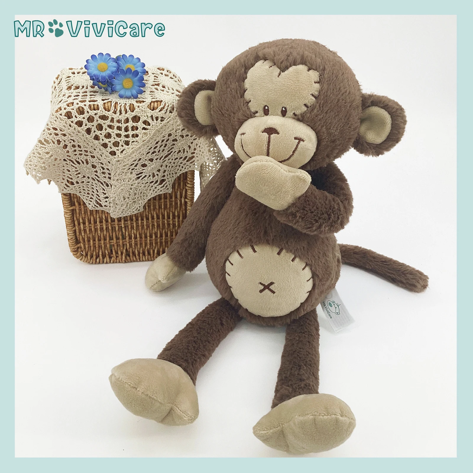 Custom Soft Animal Doll Realistic Stuffed 3D Beautiful Stuff Animal Customized Monkey Plush Toys