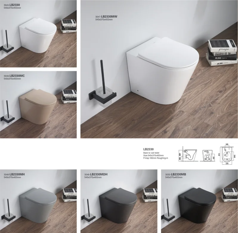 PATE LB2330MDH Charcoal Grey Wall Hung Toilet and Soft Close seat Stylish contemporary grey back to wall mounted rimless wc