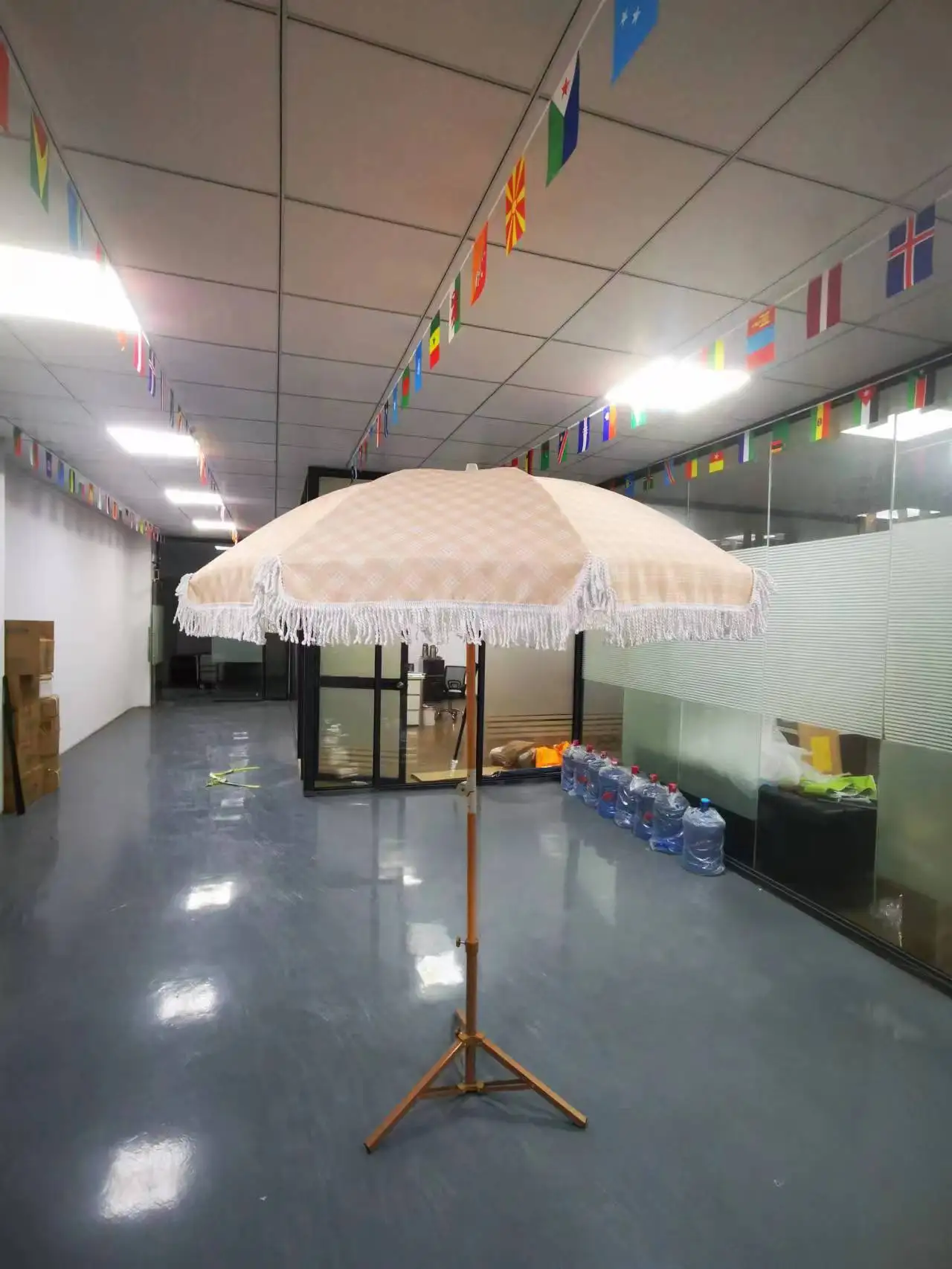 Custom Design Foldable Sun Umbrella Outdoor Beach Umbrella