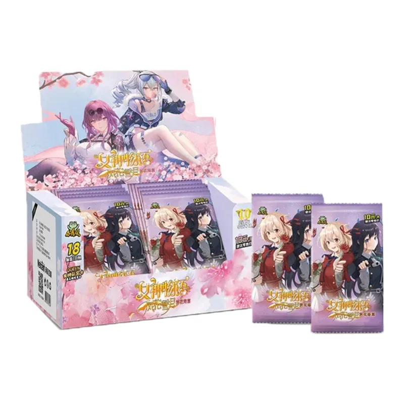 google japanese anime table Toys Family Goddess Story EVA PR Card Kid Birthday Gift Game 36/48 box wholesale Cards